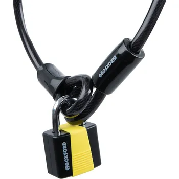 Motodoplněk Zámek LOOP LOCK10 s visacím zámkem, OXFORD (délka lanka 1,8 m, p