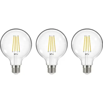 Žárovka Arcchio LED žárovka, E27, G95, 3,8W, 3000K, 806lm, 3 kusy