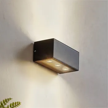 Venkovní osvětlení Venkovní nástěnné svítidlo Lucande LED Selim, délka 15,3 cm, černá barva 1 x 7 W LED - Doprava zdarma