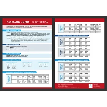 Český jazyk Přehledová tabulka učiva – podstatná jména - Martin Staněk