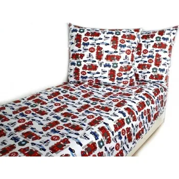 Baby Nellys 2-dílné bavlněné povlečení - Policie, bílé, 140 x 200/70 x 90, Velikost povlečení 140x200/70x80cm