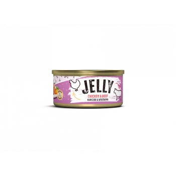 Krmivo pro kočku Mr.Bandit Jelly kuřecí s hovězím 80 g - masová konzerva pro kočky