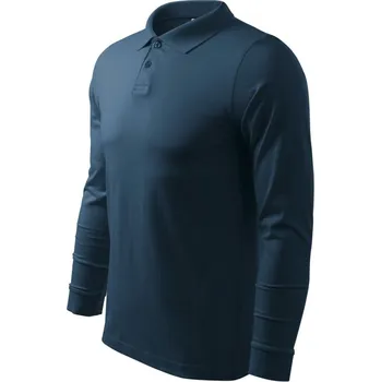 Pánské tričko Single J. LS polokošile pánská námořní modrá L