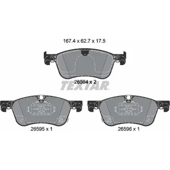 Brzdová destička Sada brzdových destiček, kotoučová brzda TEXTAR 2659401