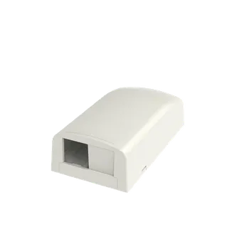 Elektrická zásuvka CBX2AW-AY Zásuvka MINI-COM pro 2 moduly, na omítku, arktická bílá