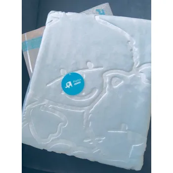 Dětská deka Dětská španělská deka Piel 110 x 140 cm - Kamarádi, světle modrá, PIEL S.A.