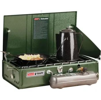 Turistický vařič Benzínový vařič Coleman se 2 hořáky typ 424 kufříkový