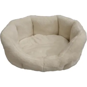 Pelíšek pro psa Pelech pro domácí mazlíčky - světlý krémový fleece - 45 x 30 cm