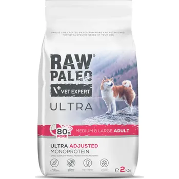 Krmivo pro psa RAW PALEO ULTRA PORK MEDIUM&LARGE ADULT - suché granule s vepřovým masem pro dospělé psy středních a velkých plemen Balení.: 2 kg