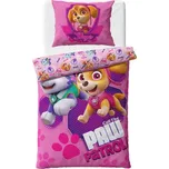 Mikroplyšové povlečení Tlapková Patrola Odvážné Záchranářky 140x200, 70x90 cm