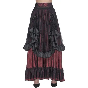Dámská sukně sukně dámská DEVIL FASHION - Black And Red Gothic - L