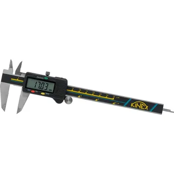 Posuvné měřítko Kinex 6040-02-200 | Posuvné meradlo digitálne s hornými nožmi presnosť 0,01 mm, 200 mm