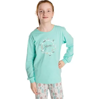 Dívčí pyžamo Bettymode Dívčí pyžamo INSPIRE MINT dlouhý rukáv, 134