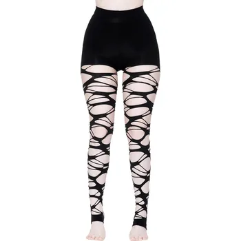 Dámské erotické punčochy punčocháče KILLSTAR - Carved Up - BLACK