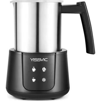 Šlehač mléka YISSVIC MMF-923B napěňovač mléka, 4 režimy, nerezová ocel, 300 ml