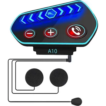 Interkom na motorku A10 Bluetooth motocyklový komunikační systém