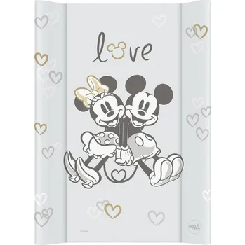 Přebalovací podložka CEBA BABY Podložka přebalovací s pevnou deskou COMFORT (50x70) Disney Minnie & Mickey Grey