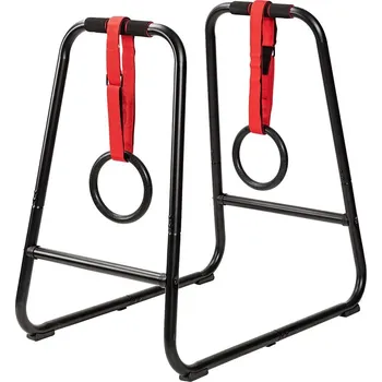 CRIVIT Křížový stojan, se slackline a gymnastickými kruhy, max. 110kg