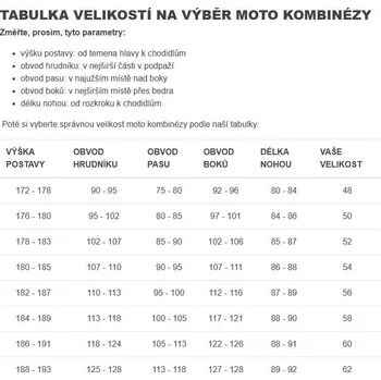 Moto kombinéza Jednodílná kombinéza MBW EVO+ pánská černá/červená 52