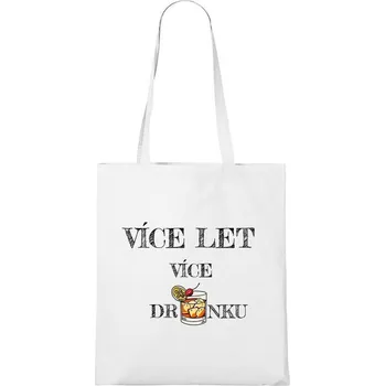 DOBRÝ TRIKO Bavlněná taška s potiskem Více drinků Barva: Bílá