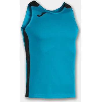 Dívčí tričko Pánské/Chlapecké sportovní tílko JOMA RECORD II TANK TOP TURQUOISE BLACK Velikost: XL, Barva: TURQUOISE