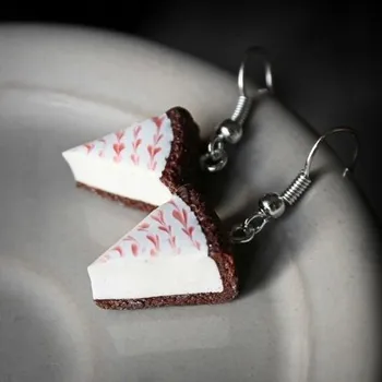 Náušnice CircusMind Sladké náušnice Fimo - cheesecake S4601