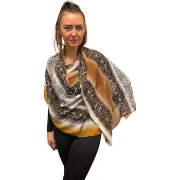 Dámský šátek 90 x 175 cm zvířecí vzor -9