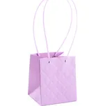 Taška na květináč, vzorovaná 15 x 13 x 12,5 cm Lila