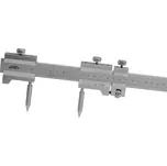 Kinex 2078-3 | Kružítko ploché s mm dělením a jemným nastavením, DIN 862, presnosť 0,1 mm, dĺžka 2000 mm