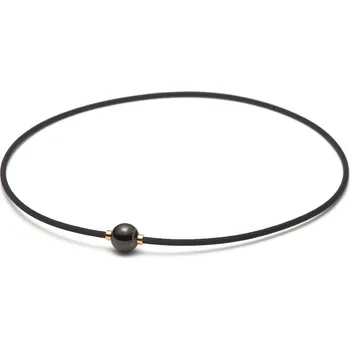 Náhrdelník Náhrdelník Phiten X100 Mirror Ball Barva: černo-zlatá, Velikost: 40 cm