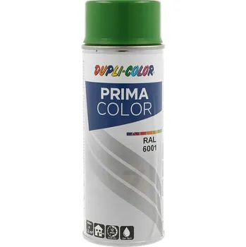 Barva ve spreji Dupli-Color Prima RAL 6001 Lesklá Smaragdová Zelená Barva ve Spreji 400 ml