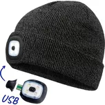 Cerva Čepice se světlem DEEL LED - Reflexní černá