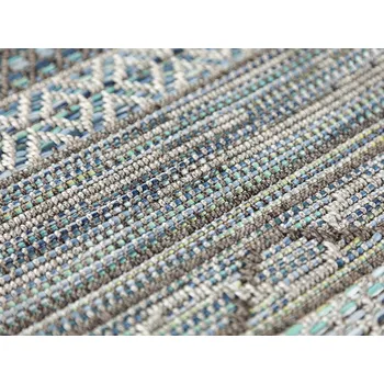 Koberec Balta Nature Rainbow 8217 Toucan 85 venkovní koberec šíře 4m, modrá 1 m²