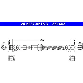 Brzdový systém Brzdová hadice ATE 24.5237-0515.3