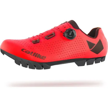 Pánské cyklistické tretry TRETRY CATLIKE WHISPER OVAL MTB ČERVENÁ - 46 EU