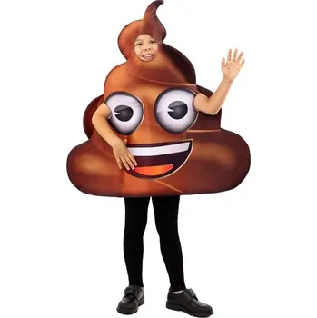 Funiglobal - Emoji hovno kostým pro děti - 7-12 years