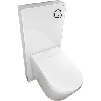 WC sada WATERGATE ADAPTA Basic závěsná toaleta + WATERGATE KOMBI BLOCK WHITE WALL WC modul bílá