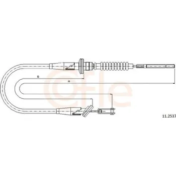 Spojkové lanko Tazne lanko, ovladani spojky COFLE 11.2537