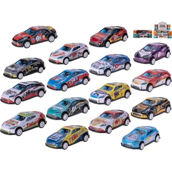 autíčko Auto závodní 6,5cm kov zpětný chod v krabičce