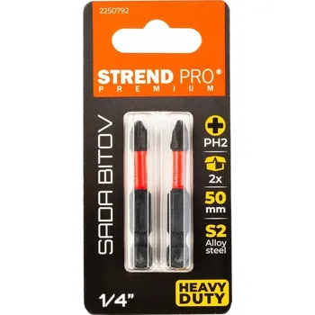Bit Strend Pro Premium skrutkovací bit Phillips, PH 2, 50mm, 2ks