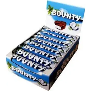 Čokoládová tyčinka Bounty tyčinka plněná kokosem 57 g mléčná - balení 24 ks (Kokosová tyčinka v mléčné čokoládě / 1 ks = 19,- Kč)