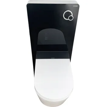 WC sada WATERGATE ADAPTA Basic+ závěsná toaleta + WATERGATE KOMBI BLOCK BLACK WALL WC modul WG-AB200_KBBW