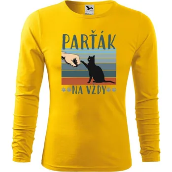 DOBRÝ TRIKO Pánské bavlněné triko Parťák na vždy Velikost: M, Barva: Žlutá
