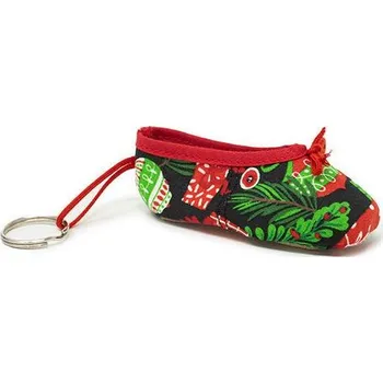 Freed of London,Vánoční klíčenka KEYRING5, zelená se vzorem