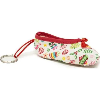 Freed of London,Vánoční klíčenka KEYRING5, bílá se vzorem