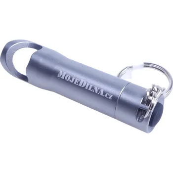 Svítilna Svítilna s otvírákem, stříbrná "MojeDílna.cz"