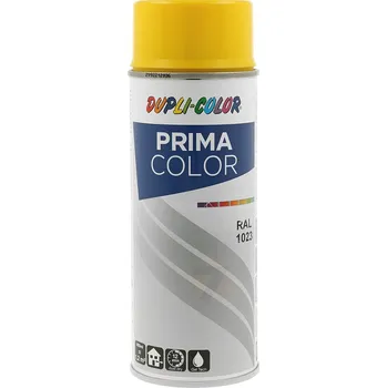 Barva ve spreji Dupli-Color Prima RAL 1023 Lesklá Žlutá Dopravní Barva ve Spreji 400ml