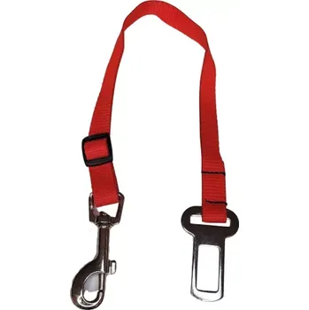 Vodítko pro psa Palkar bezpečnostní pás do auta pro malé psy 50 cm x 16 mm červená