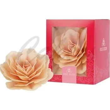 Jedlá dekorace na dort Čínská růže - pudrová