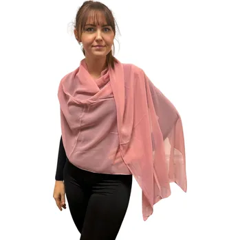 Šátek Dámský šátek 90 x 175 cm Light 23-2 růžový